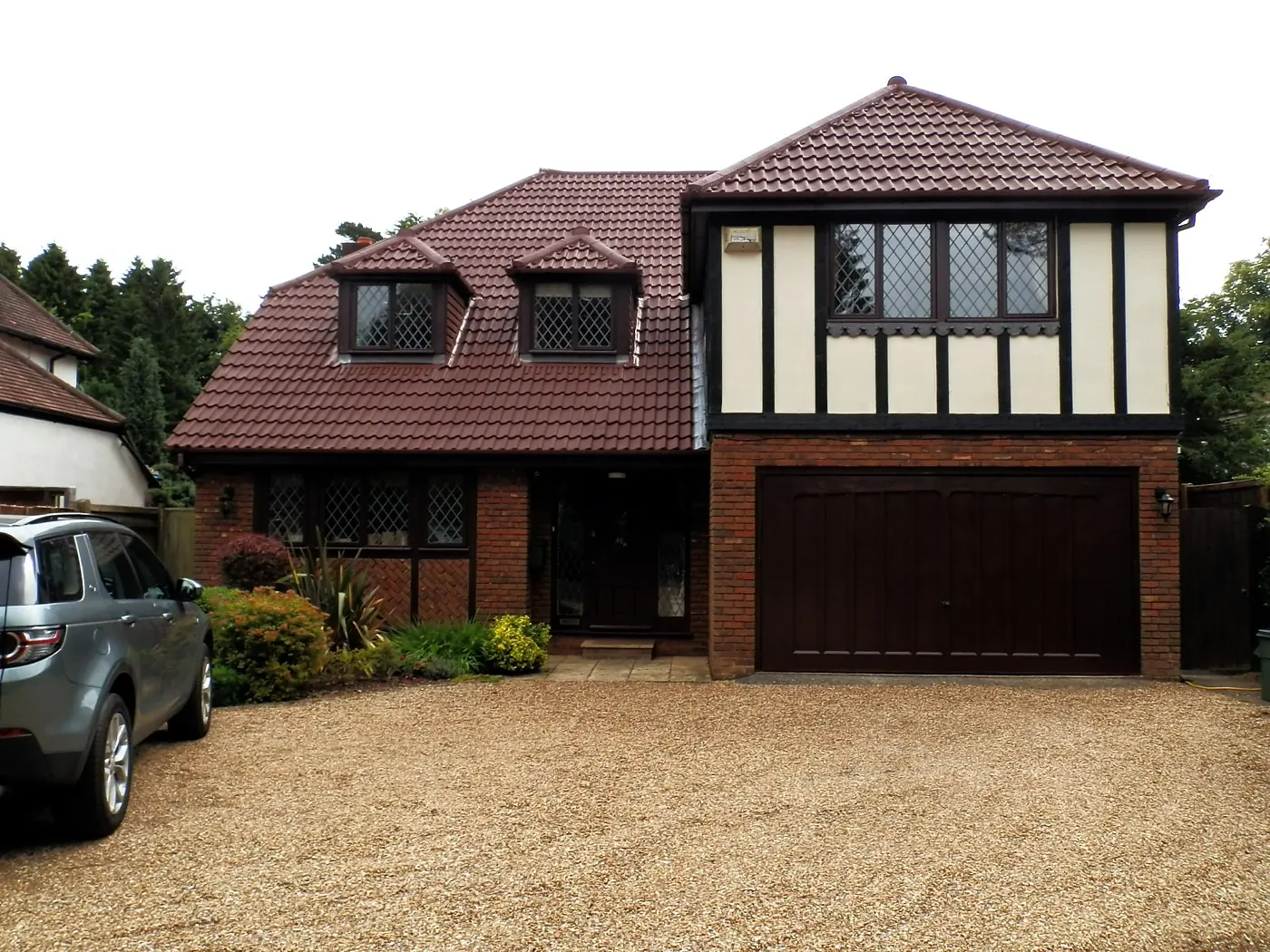 A house with a freshly coated terracotta roof